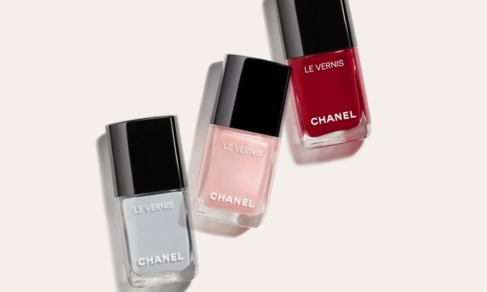 various Chanel nail polish bottles