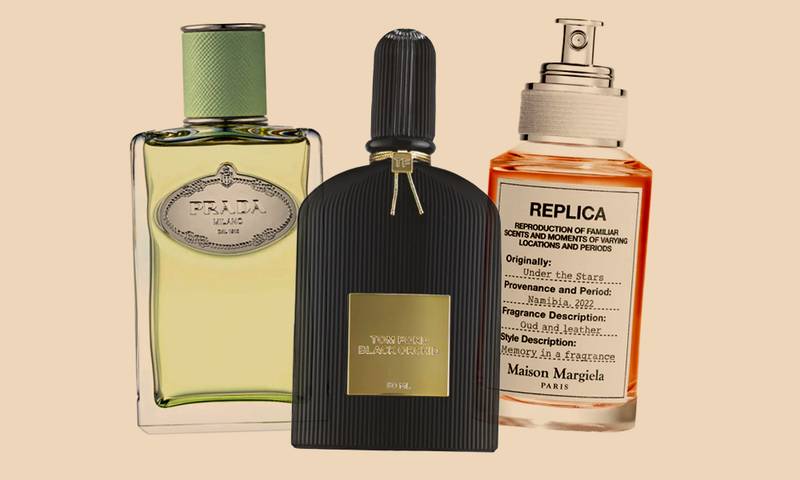 various luxury perfumes