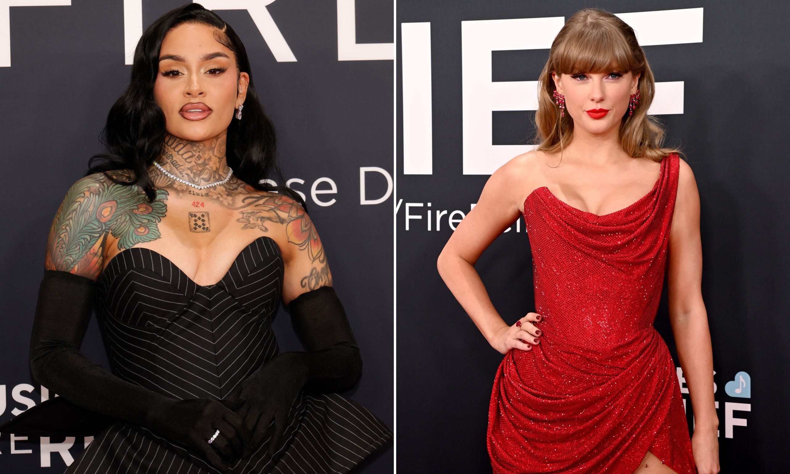 kehlani and taylor swift at the 2025 grammy awards