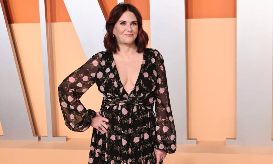 Megan Mullally attends the 2025 Vanity Fair Oscar Party Hosted By Radhika Jones at Wallis Annenberg Center for the Performing Arts on March 02, 2025 in Beverly Hills, California.