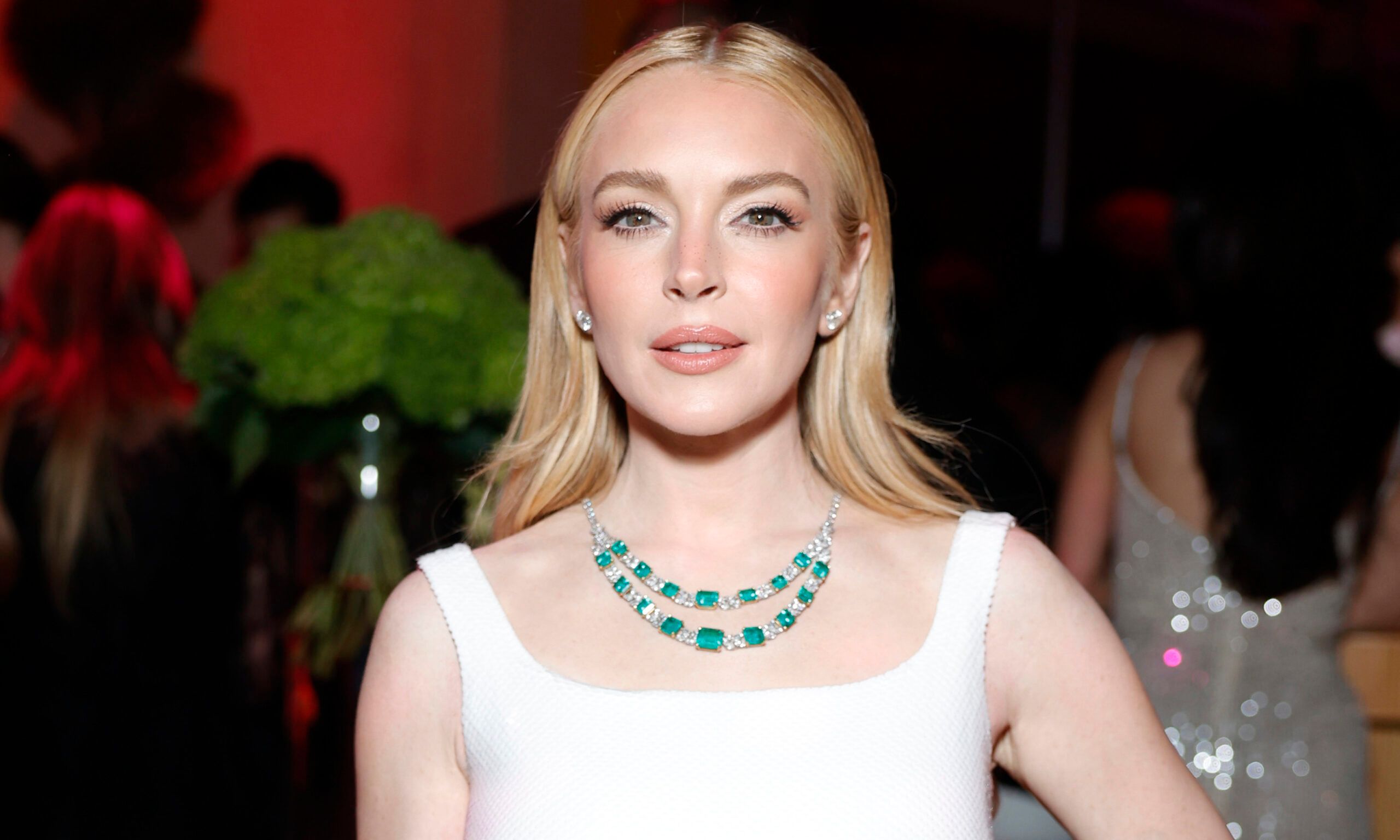 Lindsay Lohan attends the 2025 Vanity Fair Oscar Party Hosted By Radhika Jones at Wallis Annenberg Center for the Performing Arts on March 02, 2025 in Beverly Hills, California.