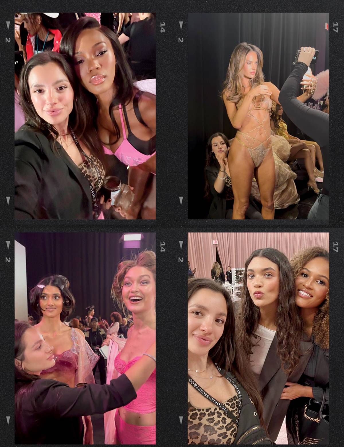 Victoria's Secret Angels getting prepped with tans for the Victoria's Secret Fashion Show including Gigi Hadid and Alessandra Ambrosio