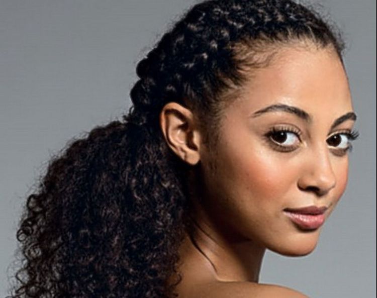 Low Ponytail With a Braided Crown