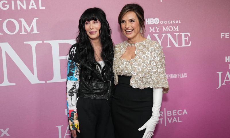 NEW YORK, NEW YORK - JUNE 13: Cher and Mariska Hargitay attend the "My Mom Jayne: A Film By Mariska Hargitay" premiere during the 2025 Tribeca Festival at Carnegie Hall on June 13, 2025 in New York City.