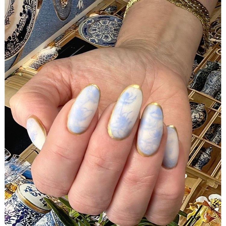 Matte Marble Nails