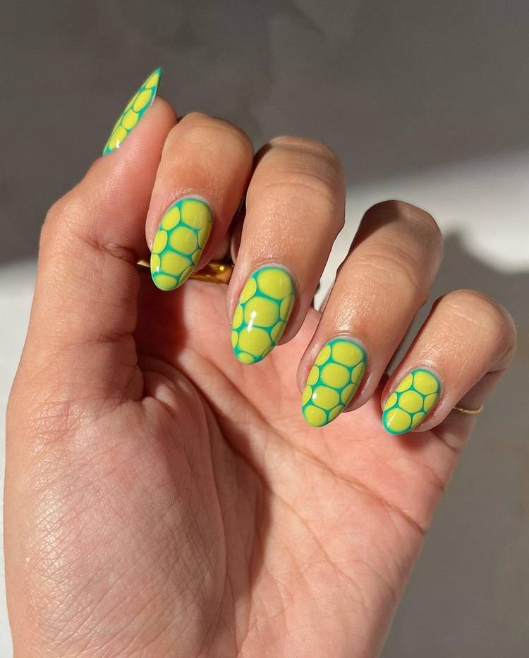 Neon crocodile