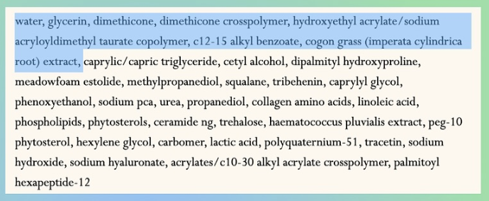dieux air angel ingredient list