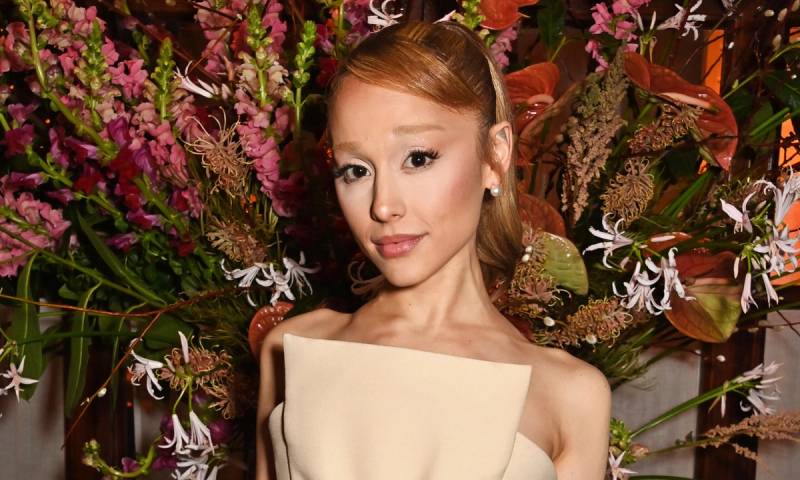 Ariana Grande attends a lunch reception with special guests Cynthia Erivo and Ariana Grande on January 22, 2025 in London, England.