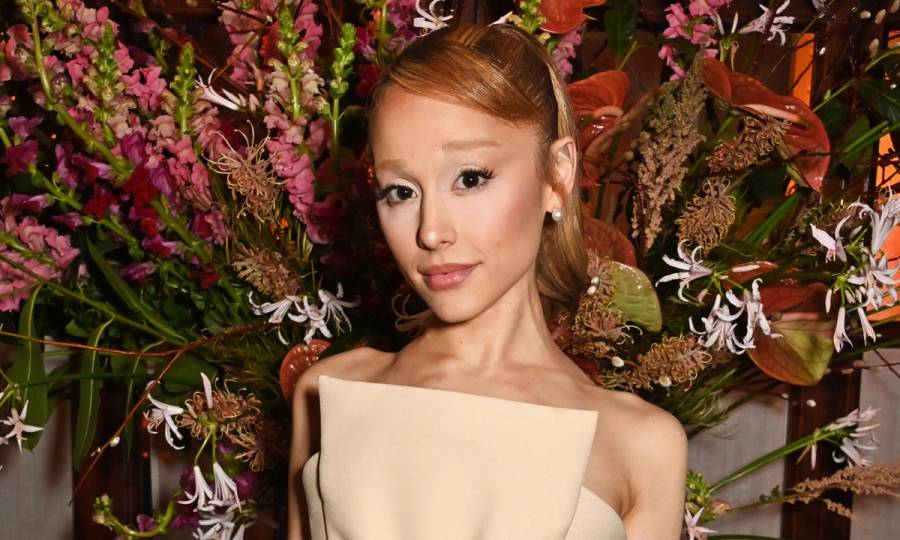 Ariana Grande attends a lunch reception with special guests Cynthia Erivo and Ariana Grande on January 22, 2025 in London, England.
