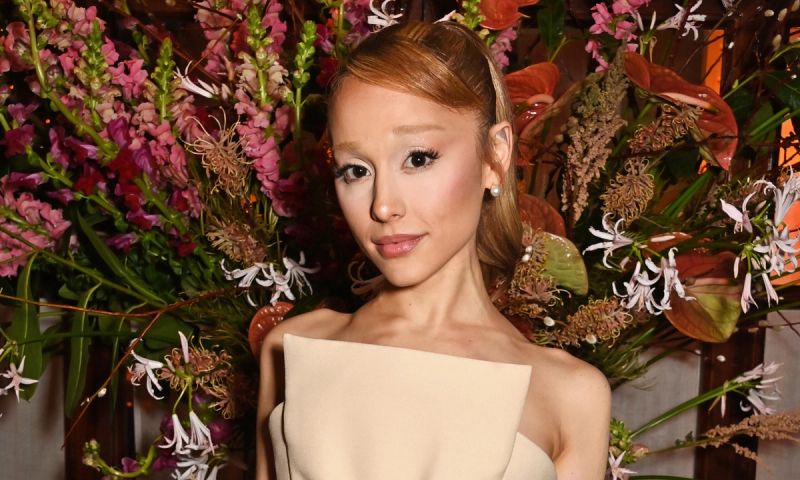 Ariana Grande attends a lunch reception with special guests Cynthia Erivo and Ariana Grande on January 22, 2025 in London, England.