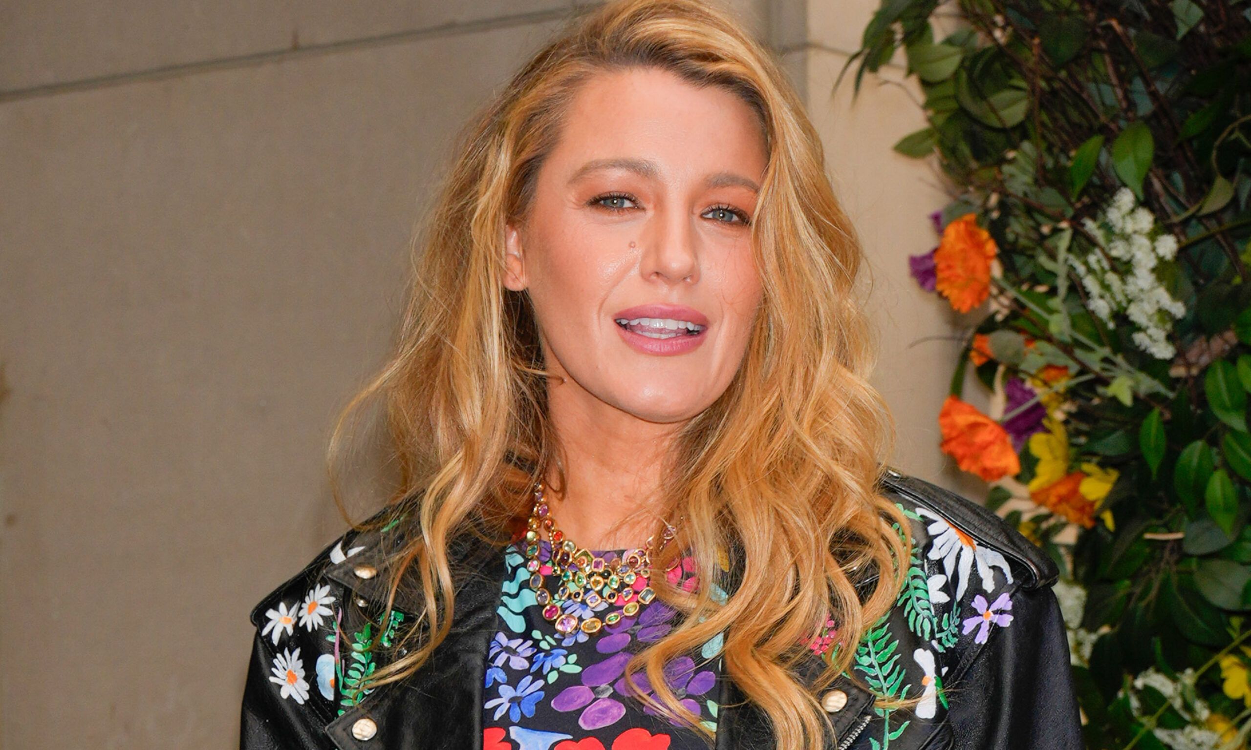 Blake Lively's floral nails
