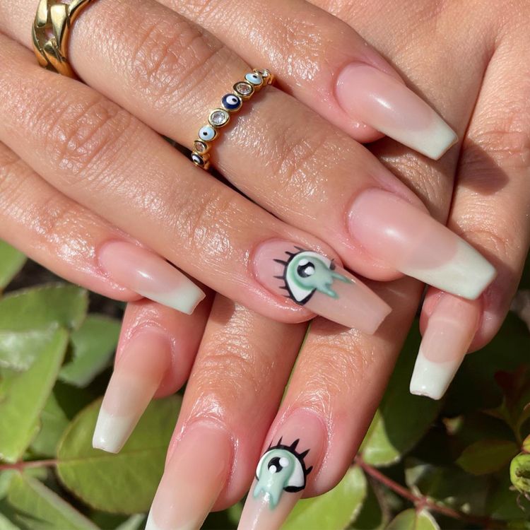Evil Eye Nail Art
