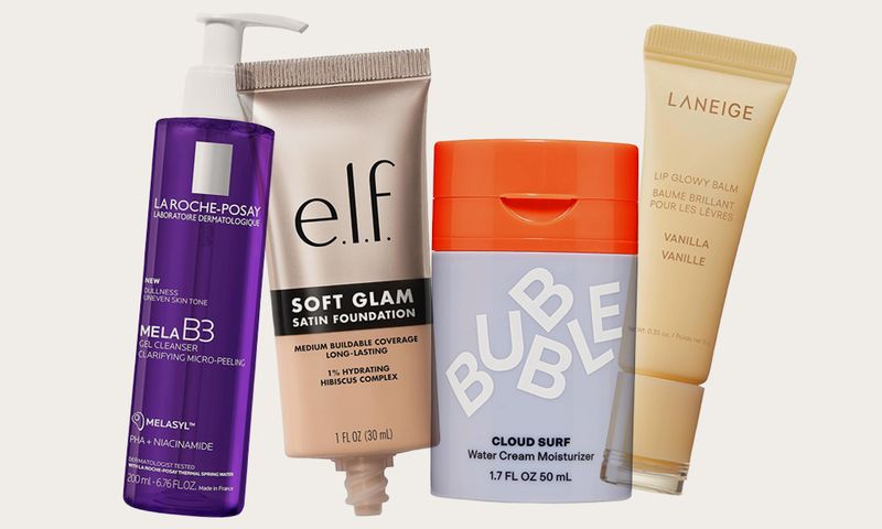 assorted beauty products