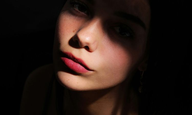 lips in shadows