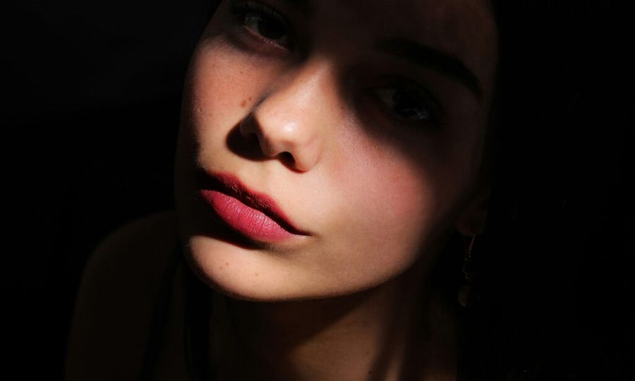 lips in shadows