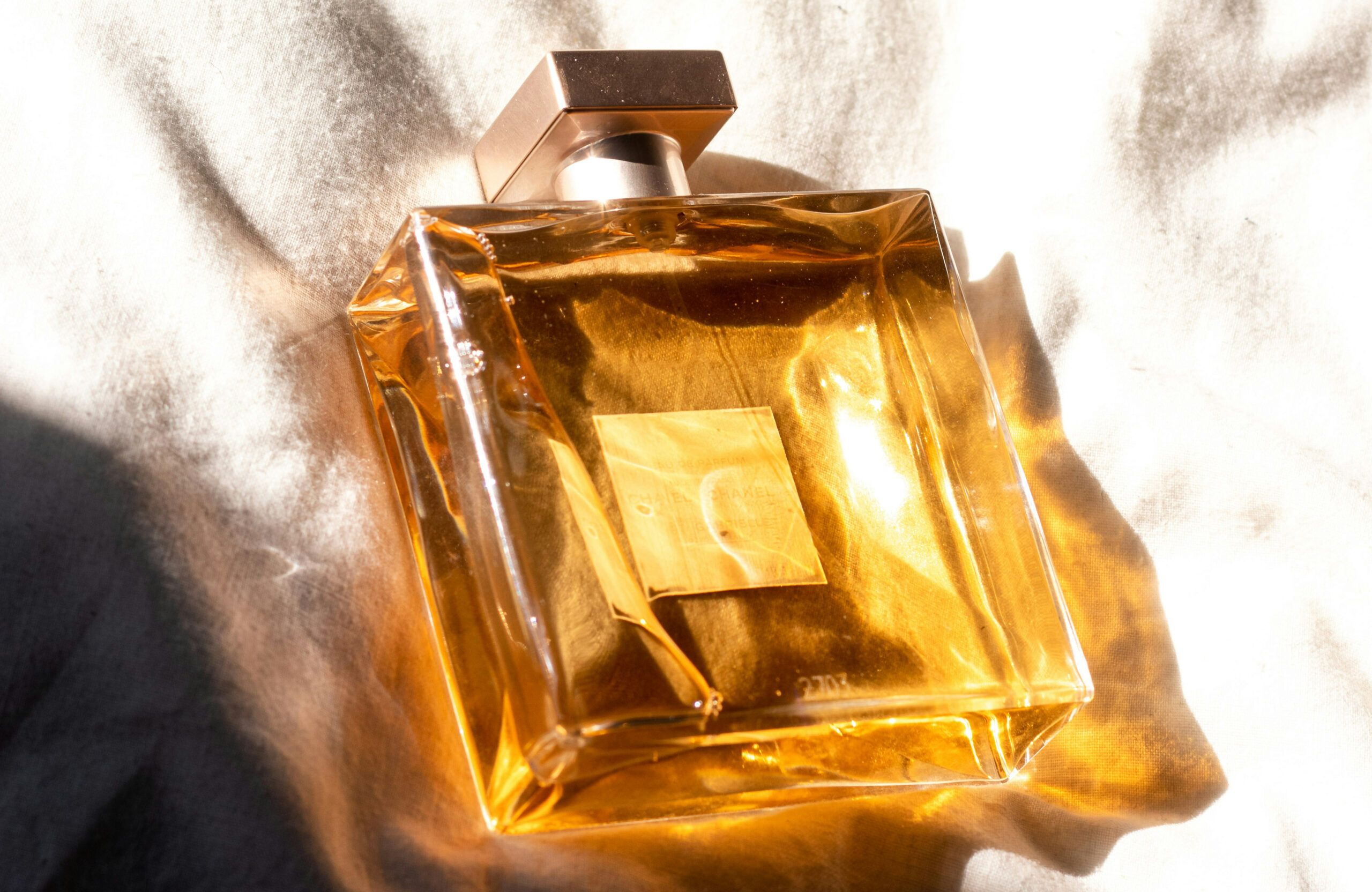 gold perfume bottle