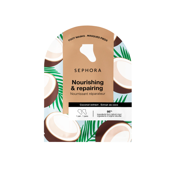 Nourishing Foot Mask in Coconut + Lavender ($5)