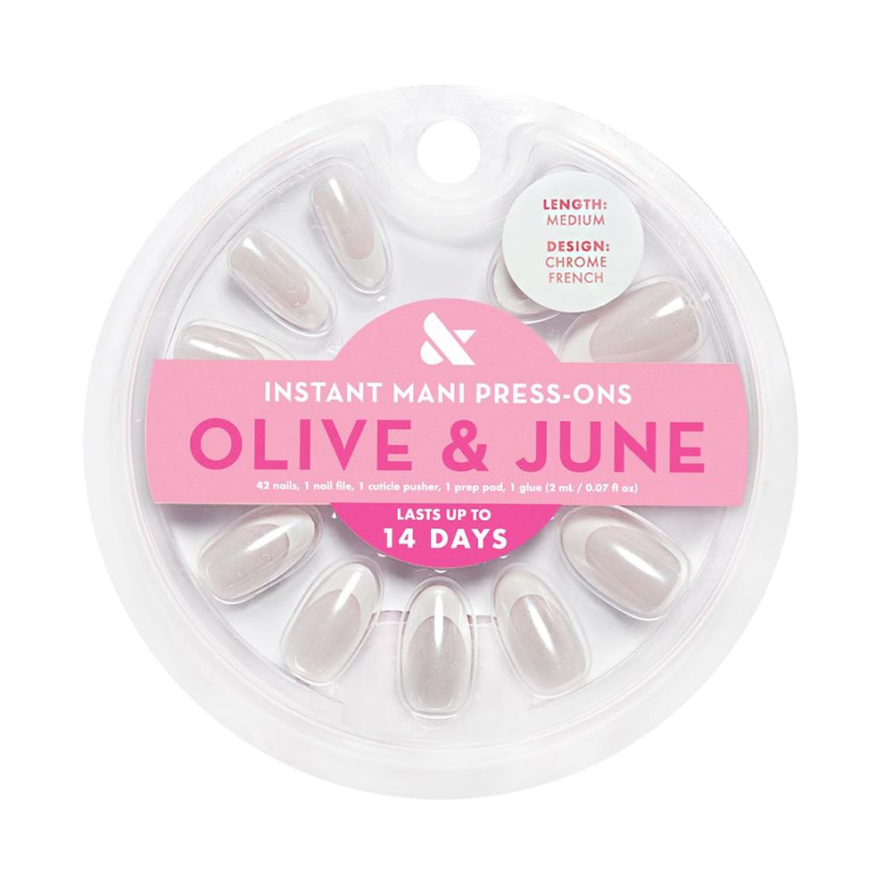 Olive & June Instant Mani Press-Ons in French Chrome