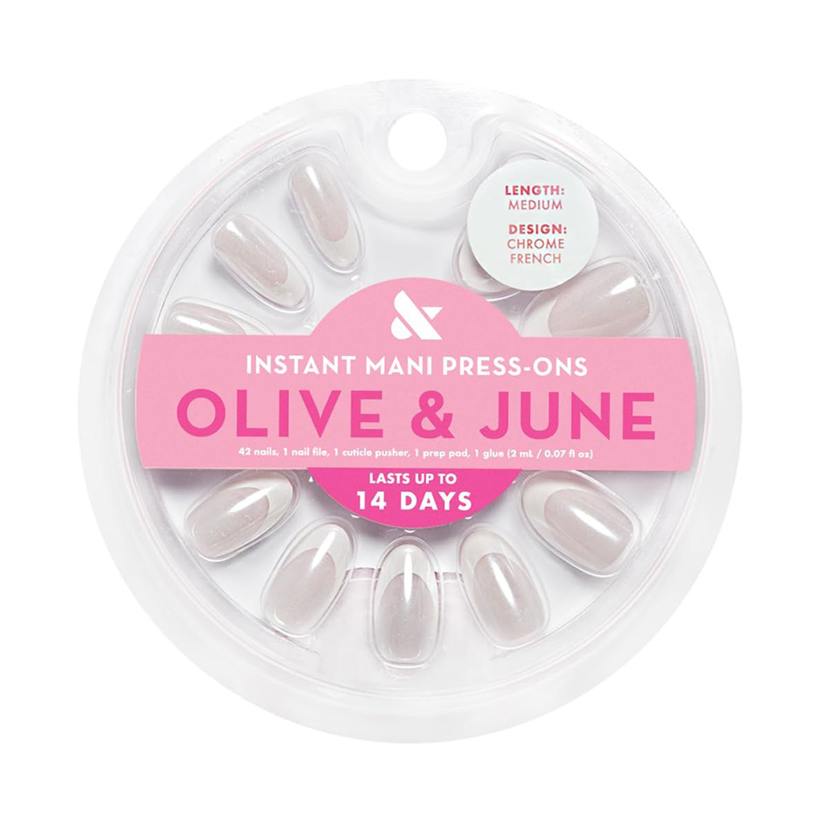 Olive & June Instant Mani Press-Ons in French Chrome
