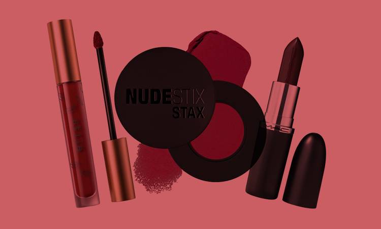 red wine makeup