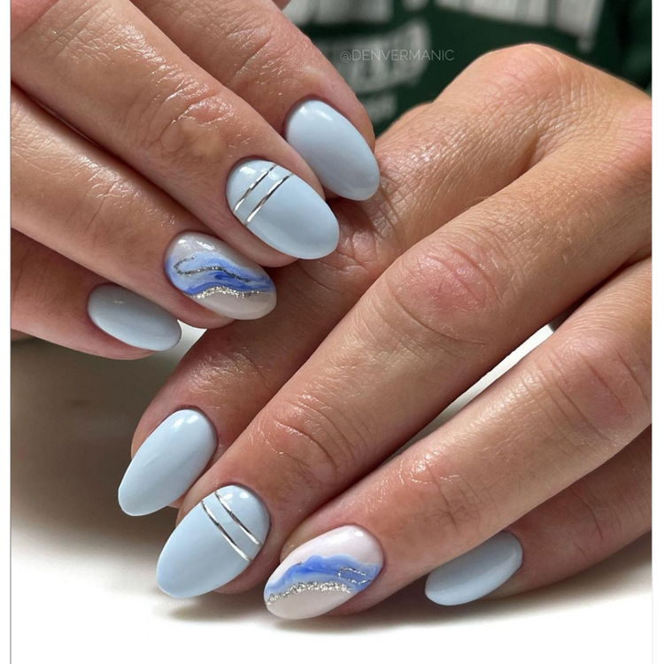 glitter nails