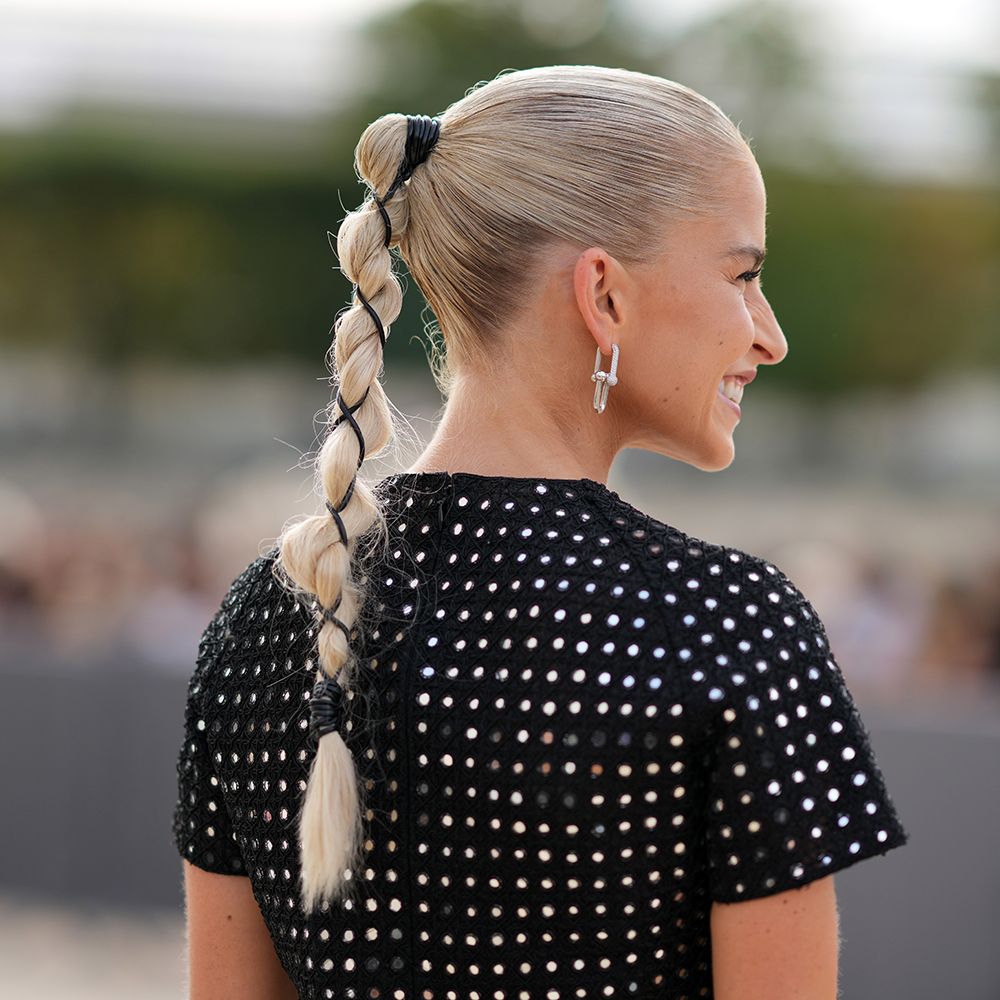 ponytail ribbon braid