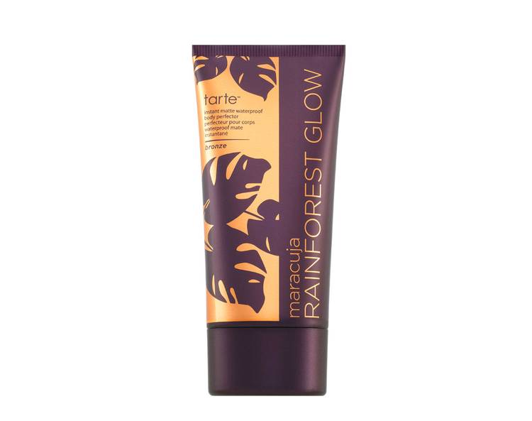 tarte maracuja rainforest glow instant matte waterproof body perfector