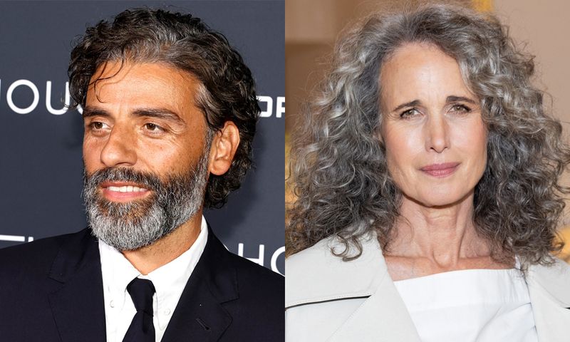 Oscar Issac and Andie MacDowell