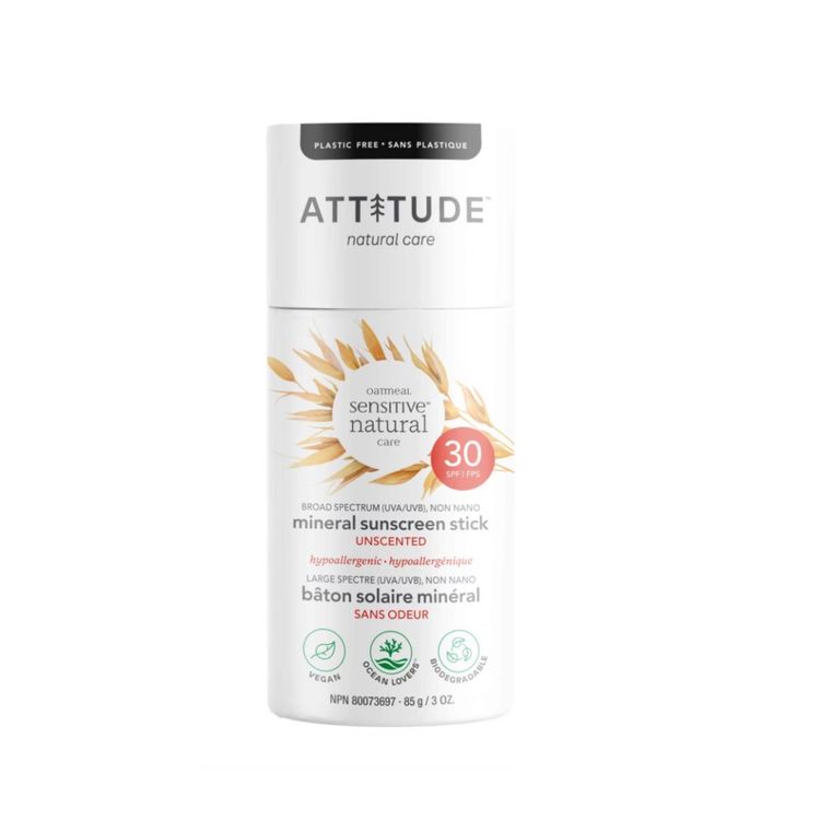 ATTITUDE Sensitive Skin Mineral Sunscreen Stick SPF 30