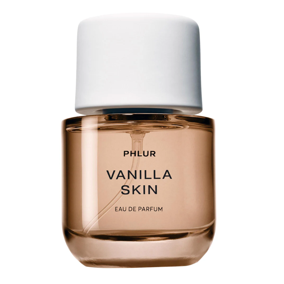 A bottle of phlur vanilla skin perfume