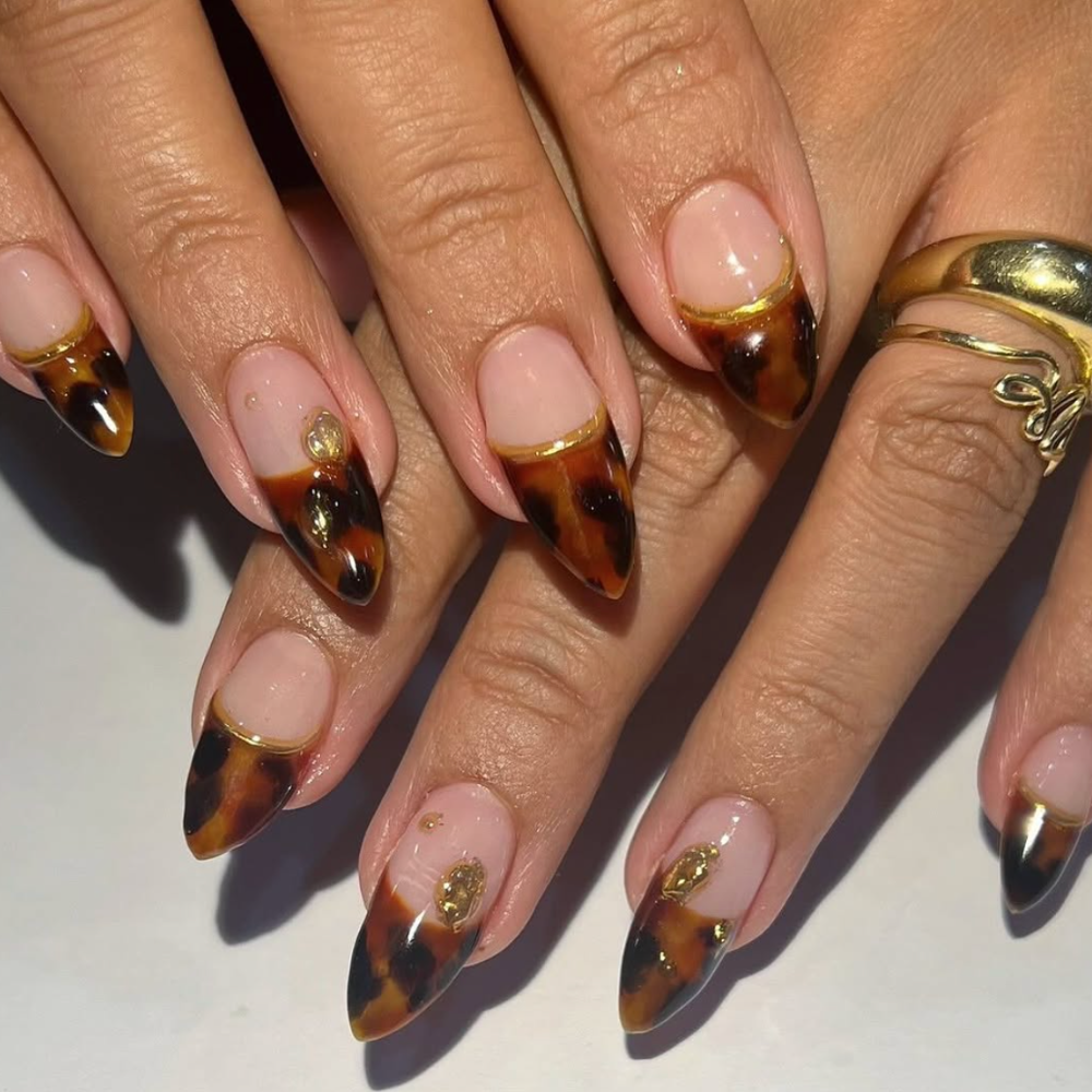 Cool Girl Brown French Tips