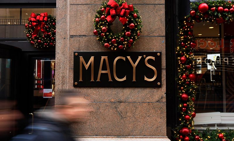 NEW YORK, NEW YORK - DECEMBER 11: A Macy's store is seen at Herald Square on December 11, 2023 in New York City. Macy's stock rose more than 17% during morning trading after reports from the Wall Street Journal that Arkhouse Management, a real-estate focused investing firm, and Brigade Capital Management, a global asset manager, have offered to buy the retail chain for $5.8 billion. (Photo by Michael M. Santiago/Getty Images)