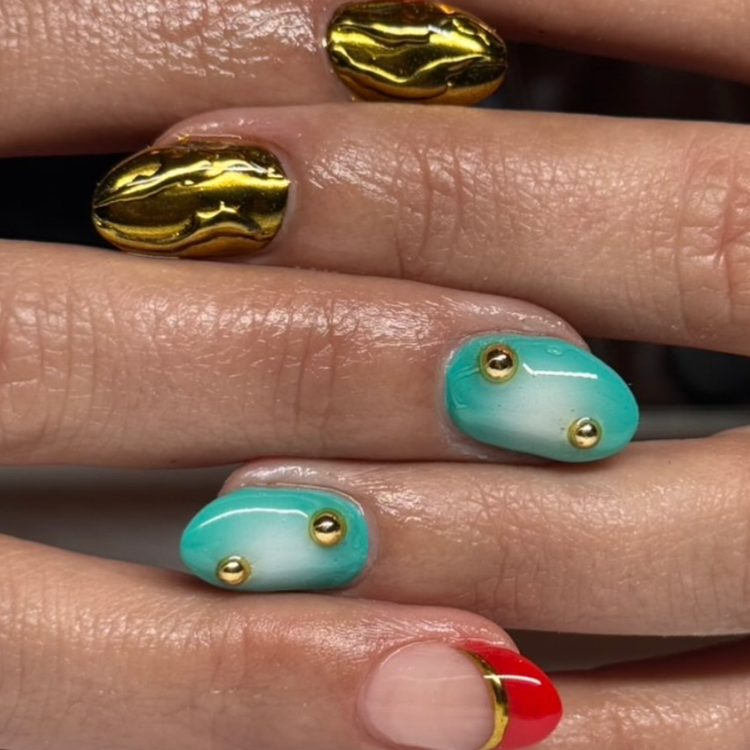 Teal and Gold