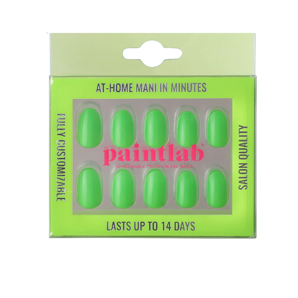 PaintLab Neon Green Press-on Nails ($13)