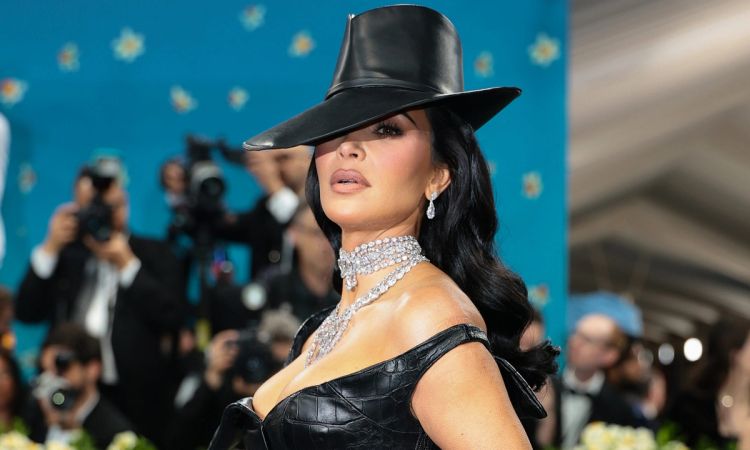 Kim Kardashian attends the 2025 Met Gala Celebrating "Superfine: Tailoring Black Style" at Metropolitan Museum of Art on May 05, 2025 in New York City.