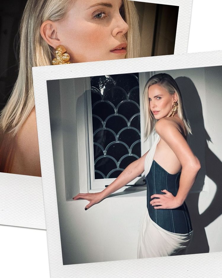 Charlize Theron's Bronzy Glam