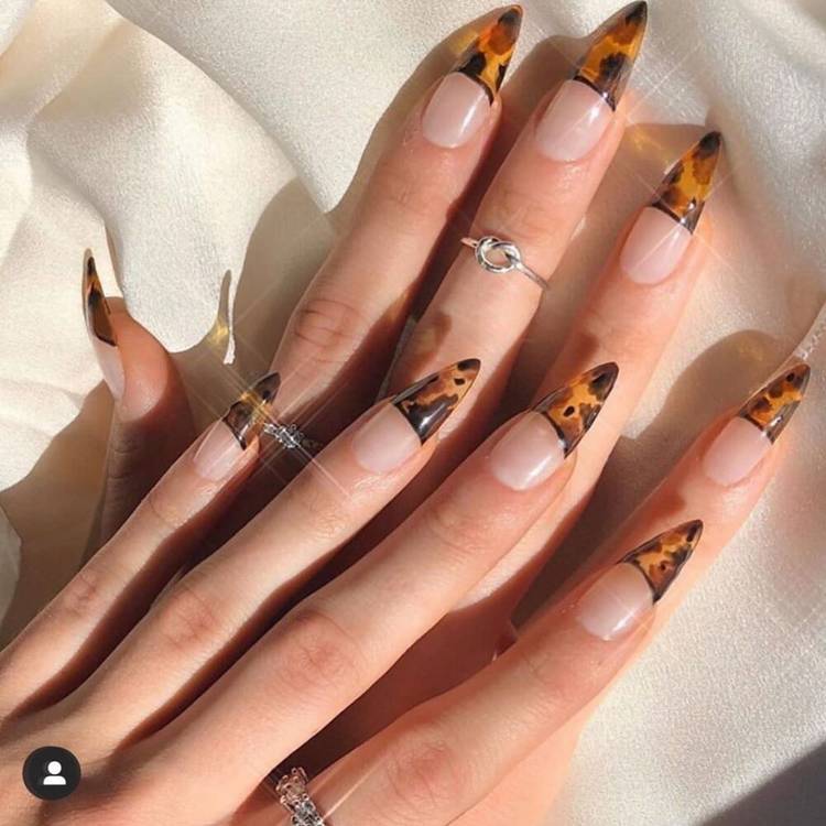 Extra Long French Manicure