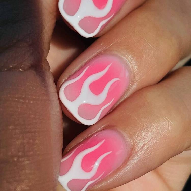 Hot Pink Flames
