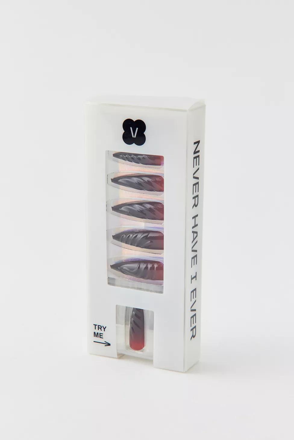 Never Have I Ever Press-On Nails in Black Tips ($18)