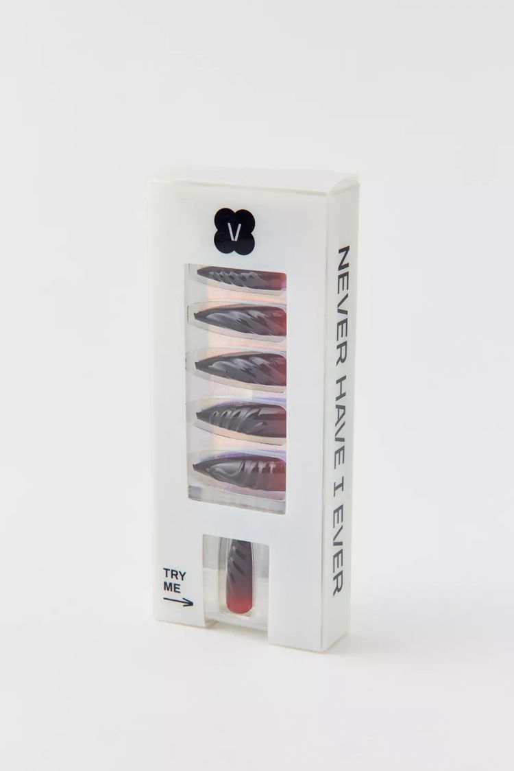 Never Have I Ever Press-On Nails in Black Tips ($18)