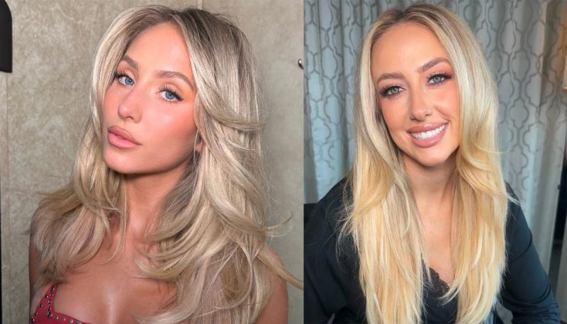 alix earle and brittany mahomes dolce glow tans