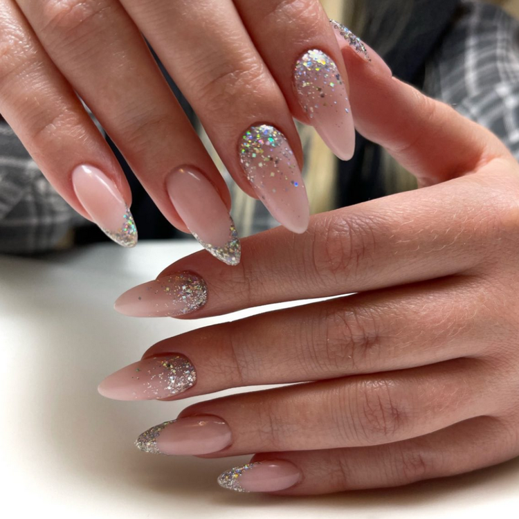 glitter nails