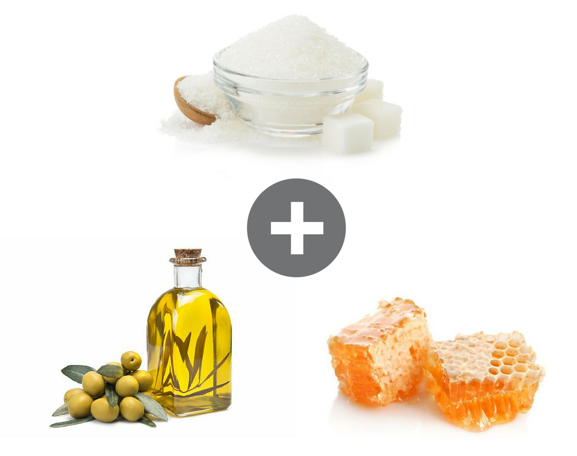 Honey + Sugar + Olive Oil = Moisturizing Lip Exfoliator