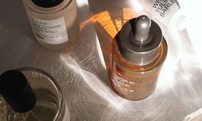 top view of serums