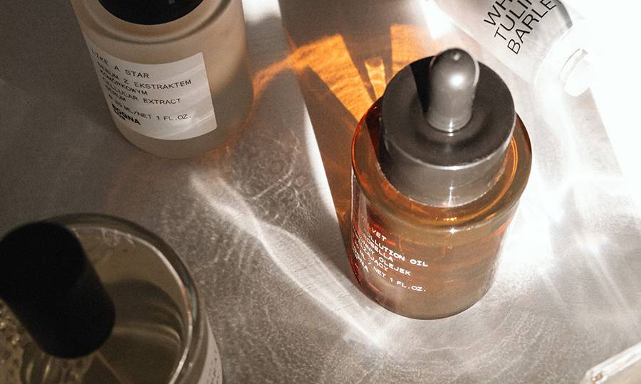 top view of serums