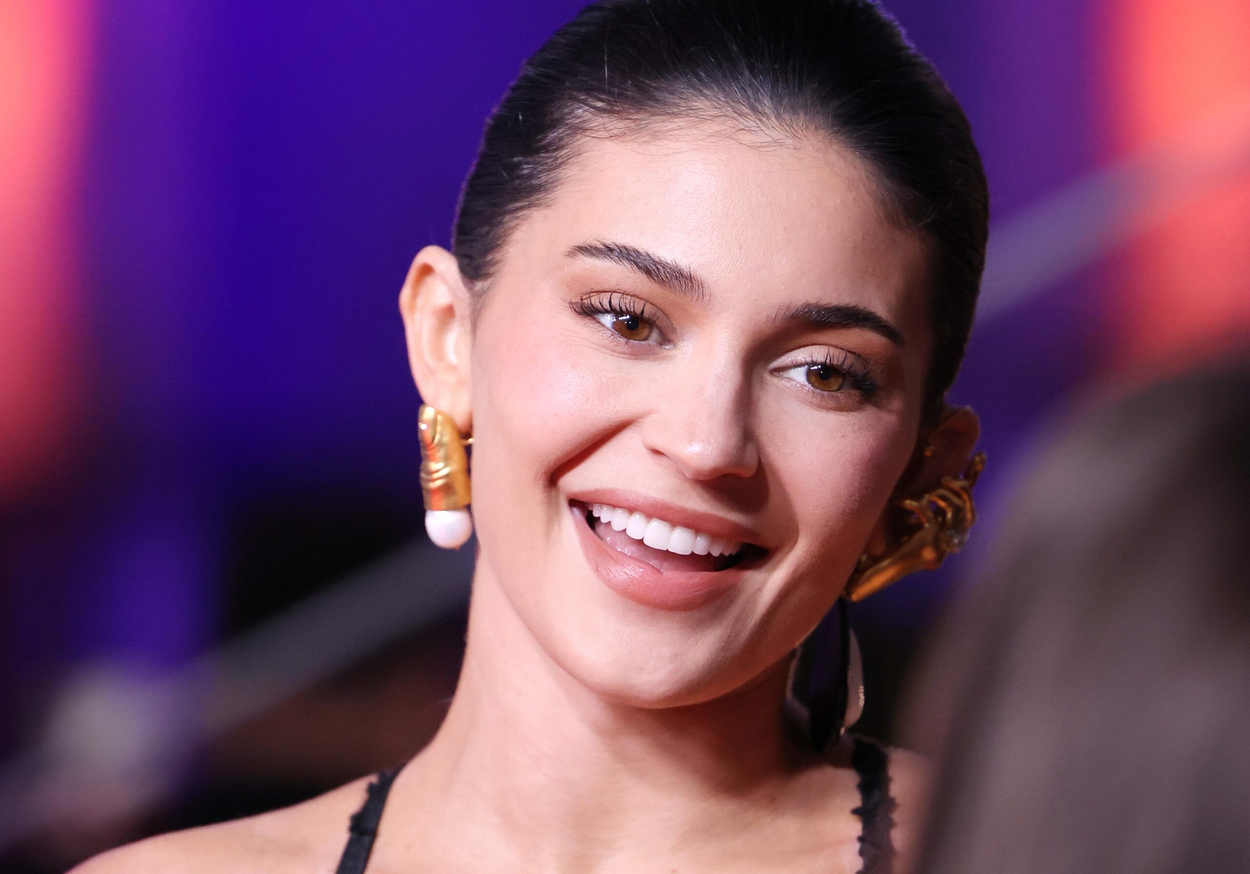 Kylie Jenner attends the red carpet during the 70th David Di Donatello at Cinecitta Studios on May 07, 2025 in Rome, Italy.