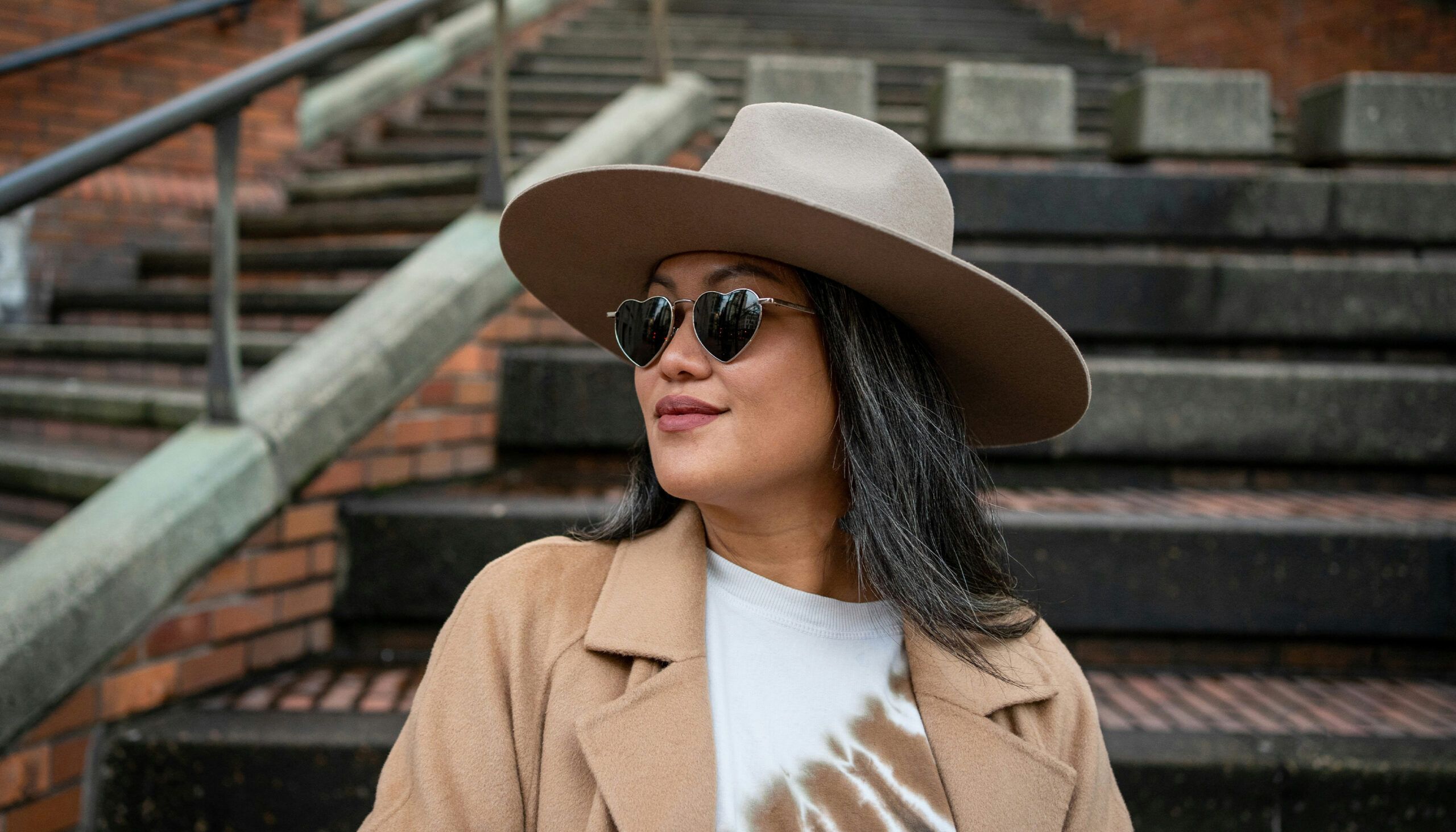 woman with gray hair