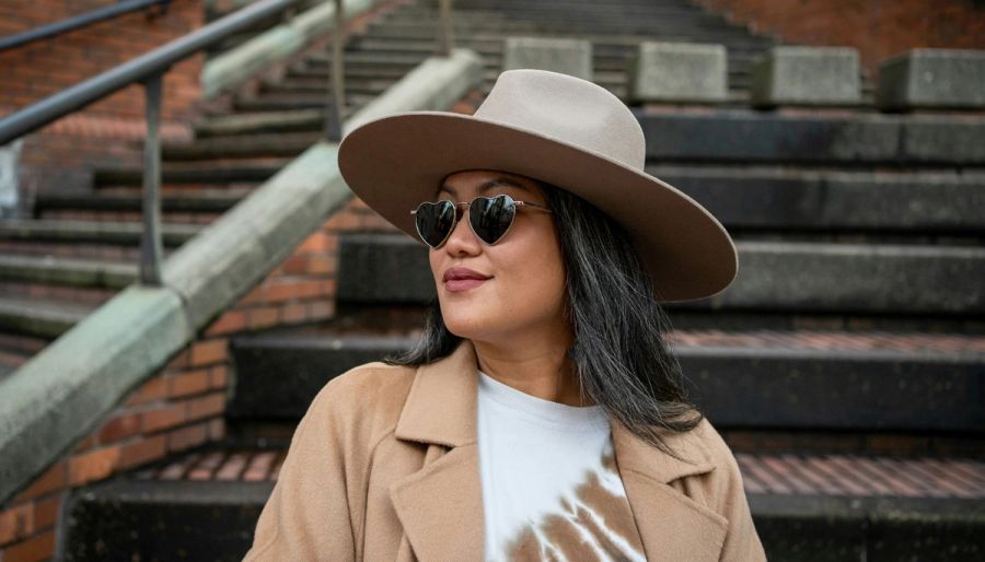 woman with gray hair