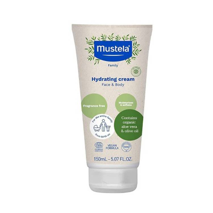 Mustela Organic Hydrating Cream with Olive Oil and Aloe ($16)