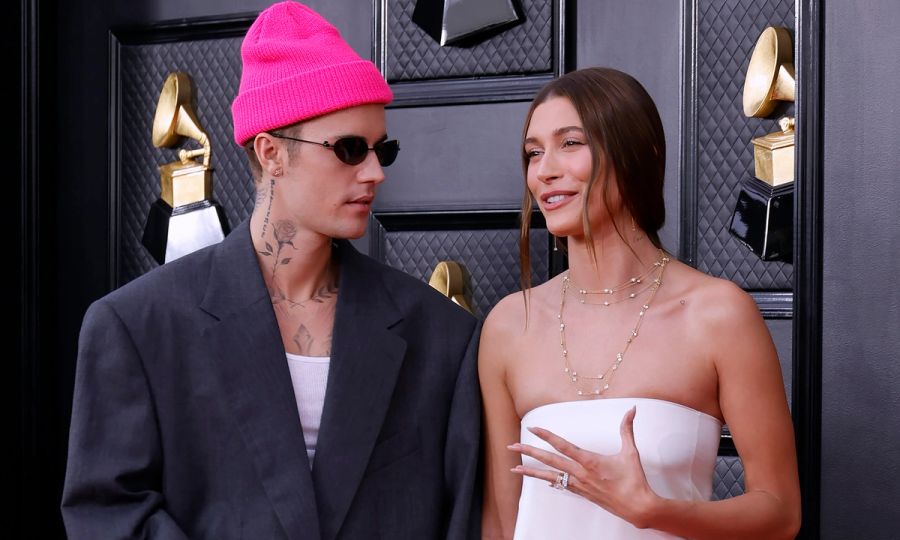 hailey bieber glazed doughnut nails